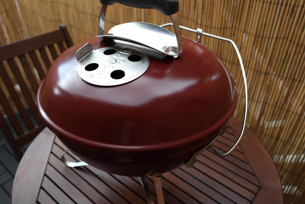 Weber Smokey Joe Premium Review - Barbecue After Use Outside